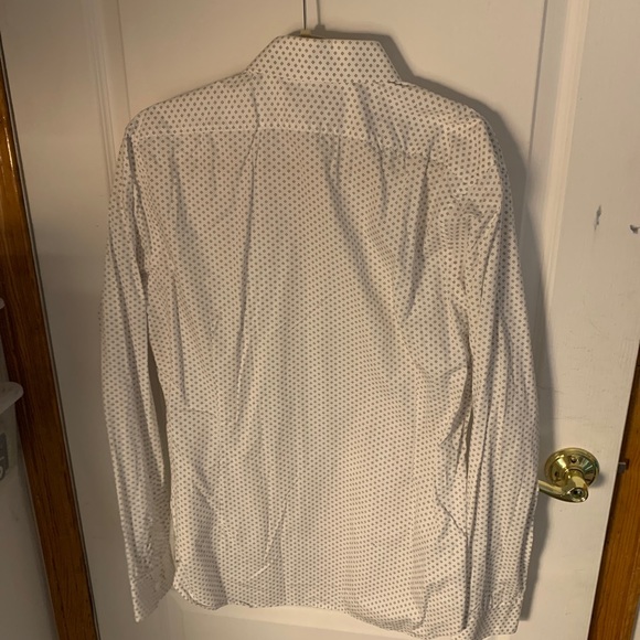 Floral Long Sleeve Dress Shirt Men’s Slim Fit Size Large Express - Picture 7 of 8